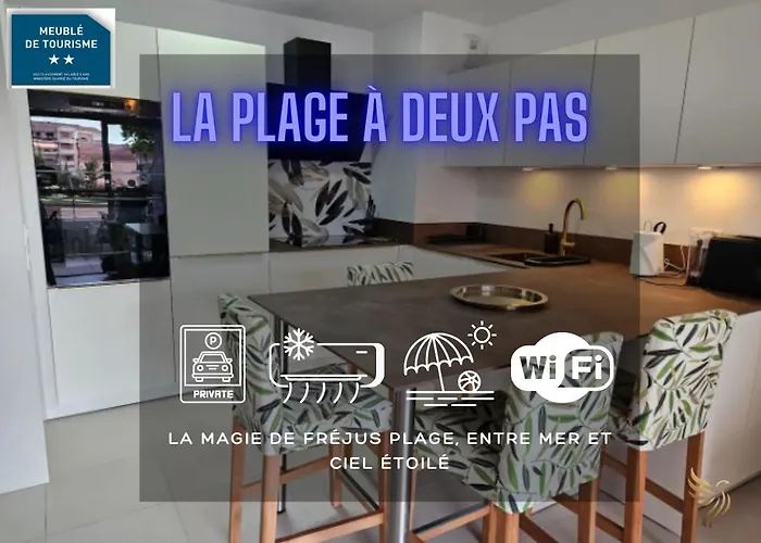 T2 Evasion Azur- 4 Pers,150 Mer, Terrasse, Parking - Capitalchic Services Frejus Plage